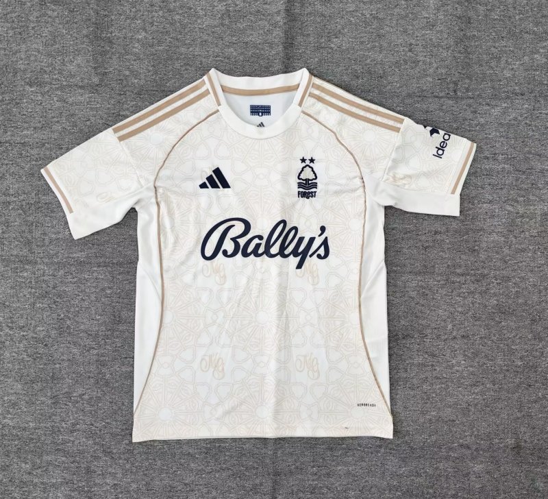 AAA Quality Nottingham Forest 25/26 Away Light Beige Jersey
